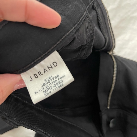 JBrand cropped pants with sparkly trim - Picture 5 of 6